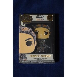 Star Wars Mandalorian Fennec Shand Funko Pop Large Pin NIB